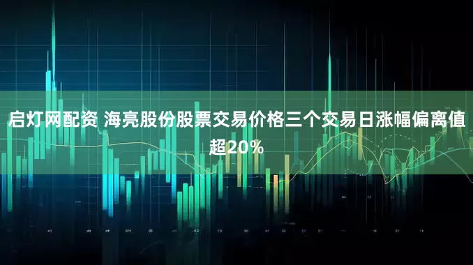 启灯网配资 海亮股份股票交易价格三个交易日涨幅偏离值超20%